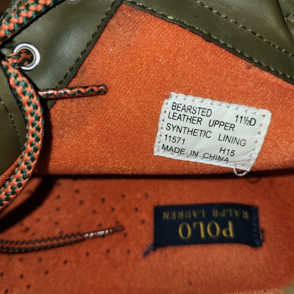 Polo Ralph Lauren Camo boots 11.5  New Without Tags - Picture 2 of 10